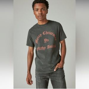 Filthy Animal graphic tee Lucky Brand Christmas